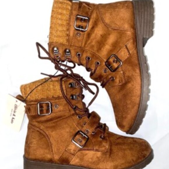 Olivia & Kate - New York - Leanna Women's Hiking Boot Brown Size 6 - Picture 4 of 9